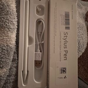 White Stylus Pen with USB Cable